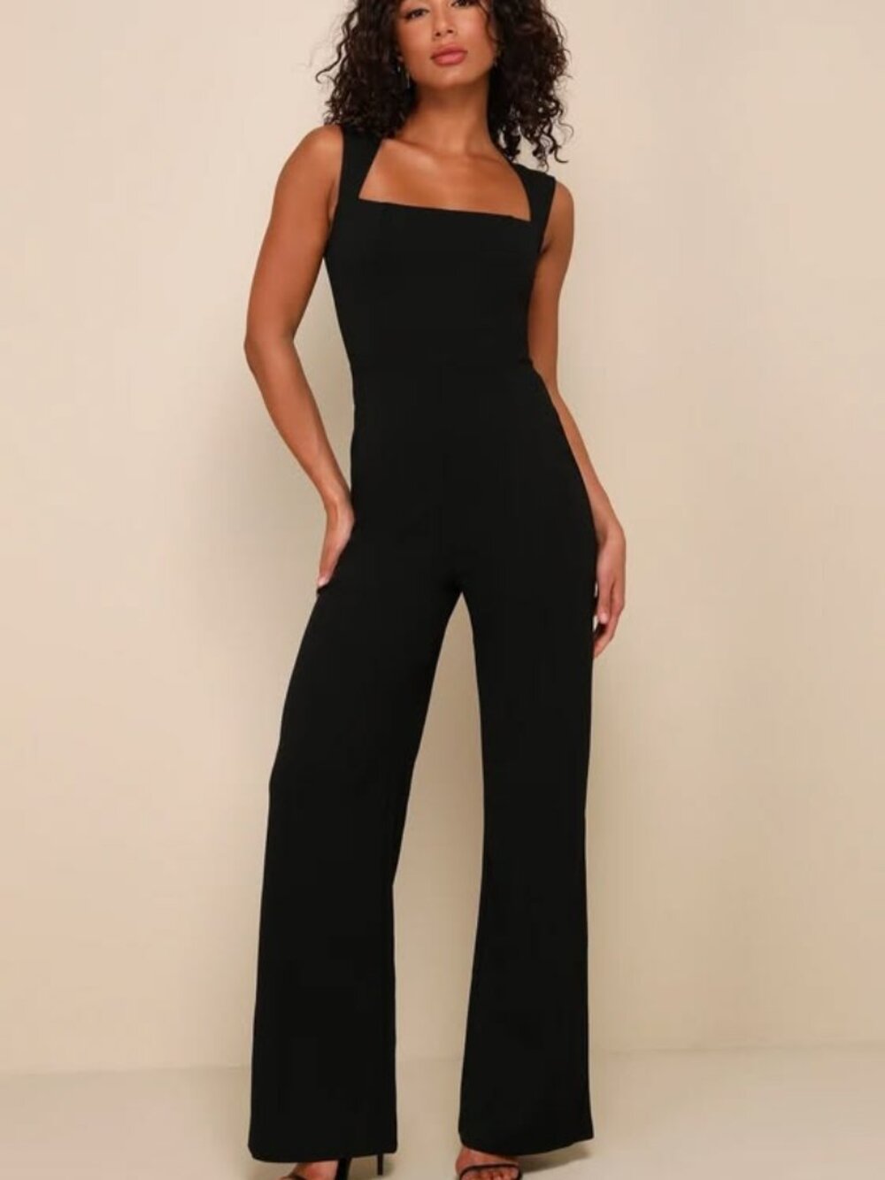 Lulus Enticing Endeavors Black Jumpsuit Size Small - Picture 1 of 2